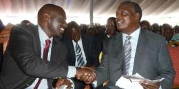 File image of President William Ruto and Cyrus Jirongo.